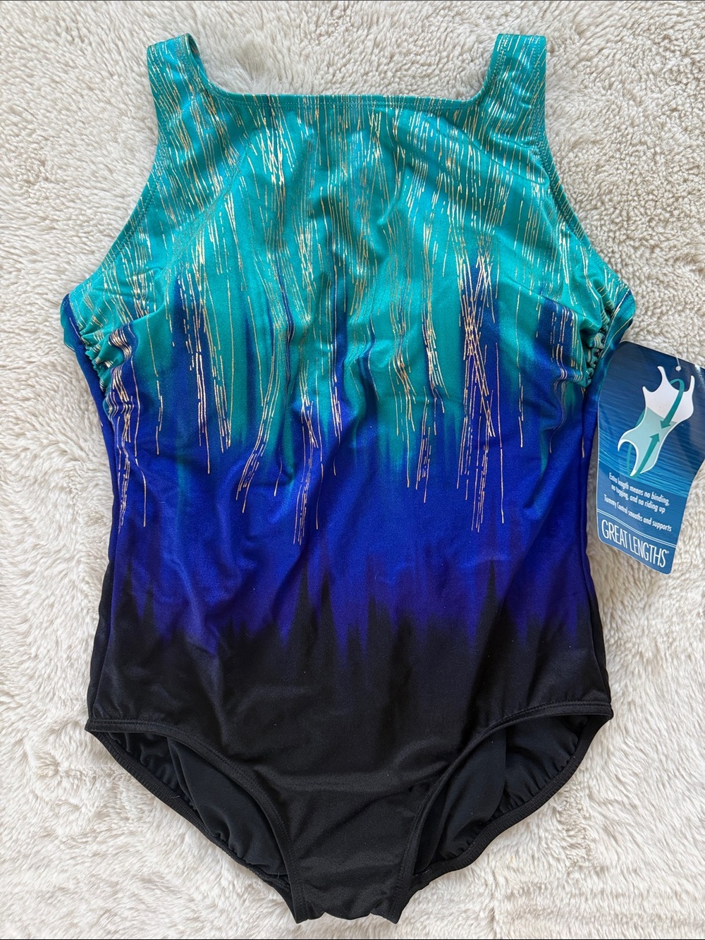 Great Lengths One-Piece Longtitude Swimsuit Swimming Suit 12 NEW NWT